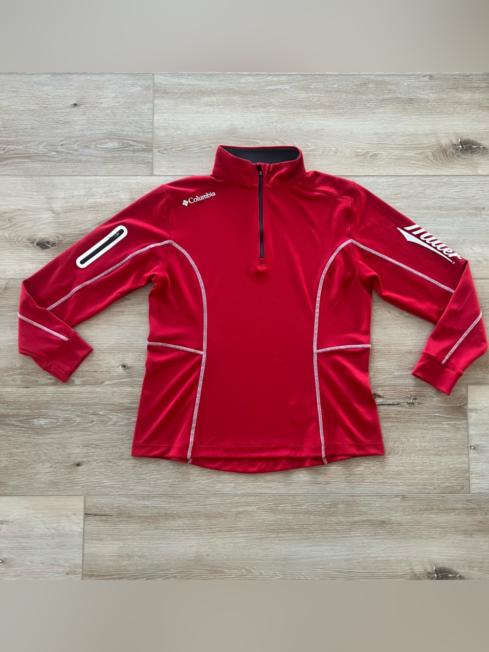 Columbia Golf x Miller Brewing performance quarter zip